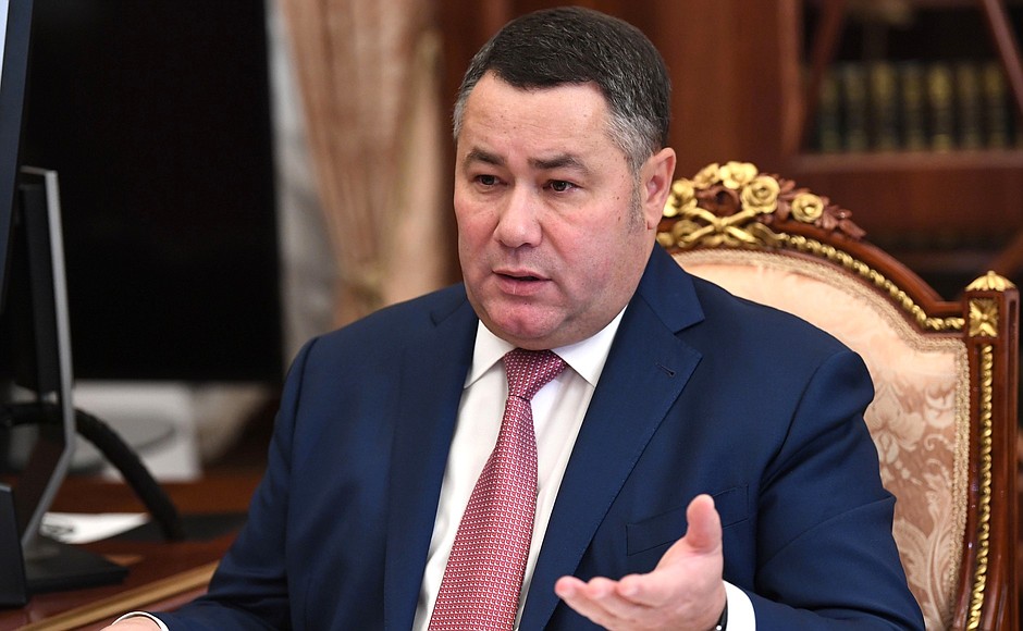 Игорь Руденя на встрече с Владимиром Путиным рассказал о борьбе с коронавирусом в Тверской области Игорь Руденя на встрече с Владимиром Путиным рассказал о борьбе с коронавирусом в Тверской области