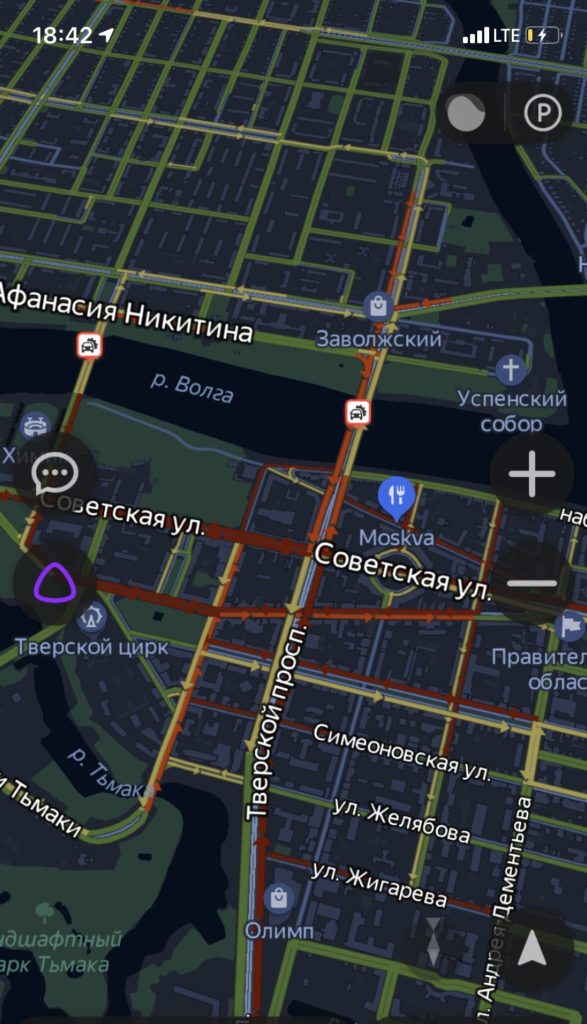 Тверь встала в огромной пробке Тверь встала в огромной пробке