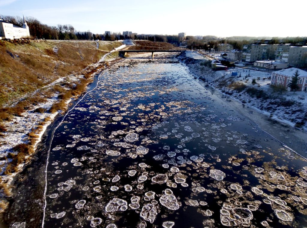 В декабре на Волге в Ржеве появились кувшинки В декабре на Волге в Ржеве появились кувшинки