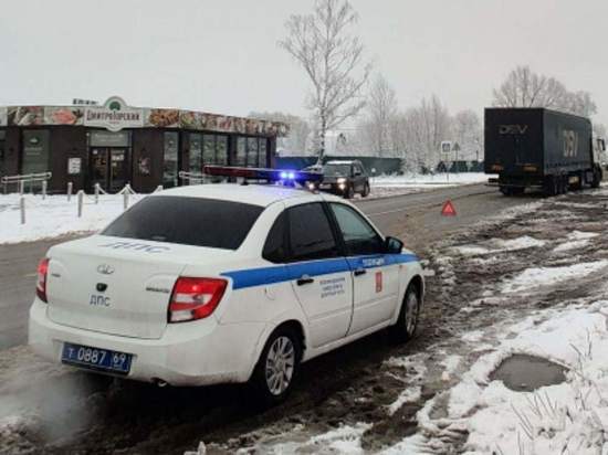 В Тверской области грузовик МАЗ сбил пешехода