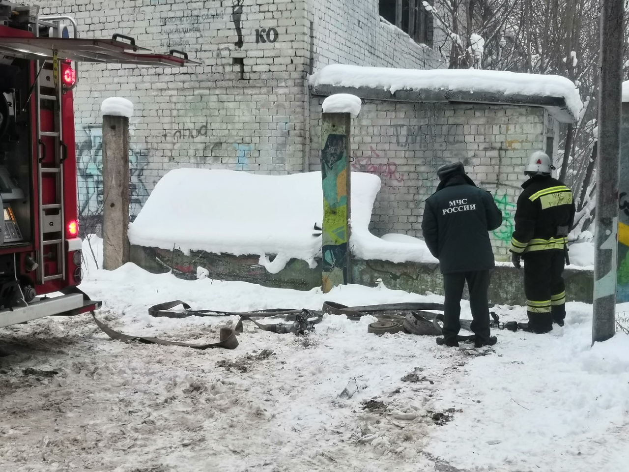 В Твери вновь горело бывшее трамвайное депо