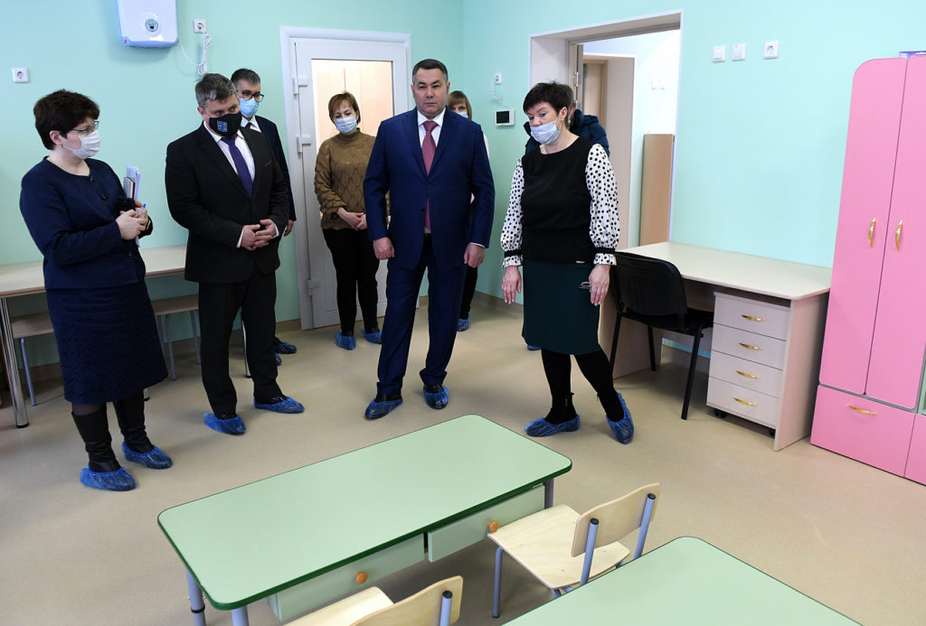 Игорь Руденя проверил новый детский сад в Торжке на готовность к открытию