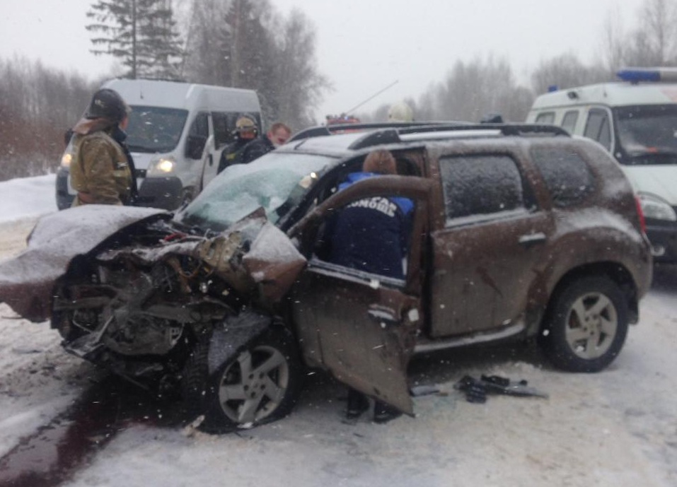 В Кимрском районе столкнулись две иномарки