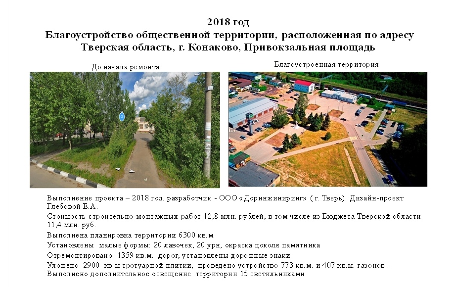 Жителям города Конакова предлагают оценить проекты благоустройства города