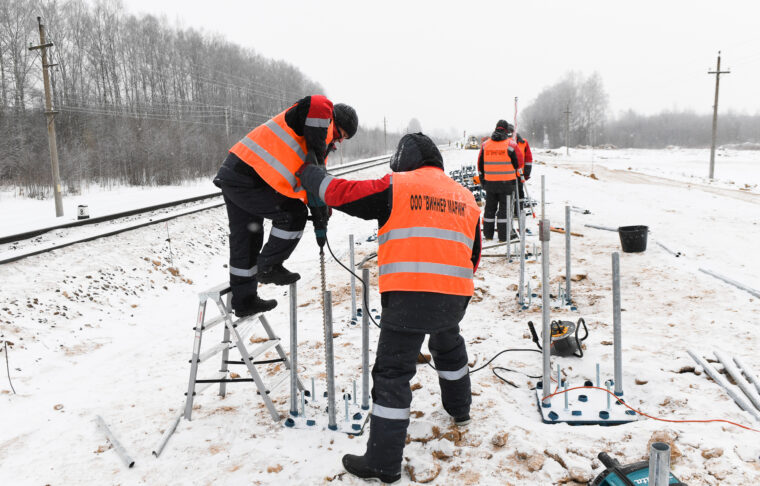 Игорь Руденя осмотрел место строительства новой железнодорожной станции у Ржевского мемориала Советскому солдату