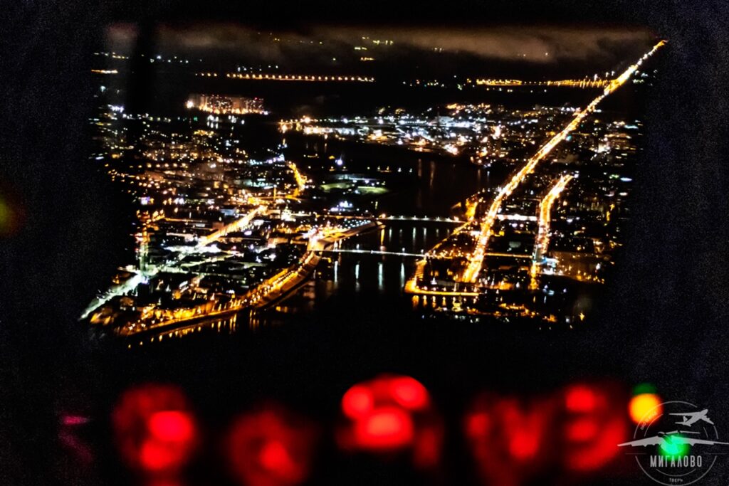 Как выглядит ночная Тверь из кабины пилота свежие новости твери сегодня