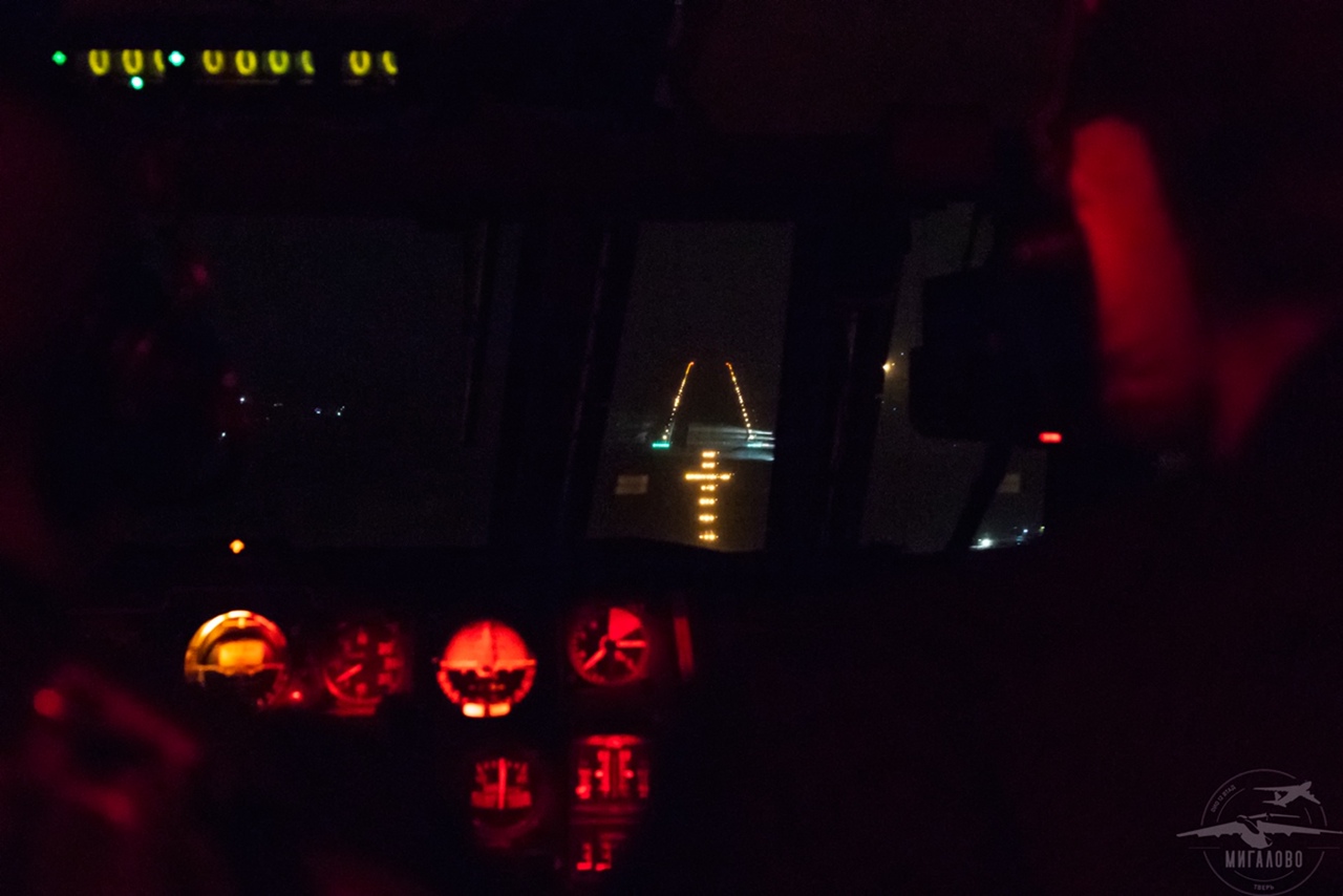 Как выглядит ночная Тверь из кабины пилота