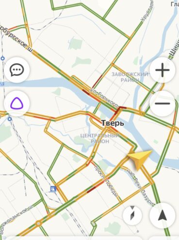 Пробираемся по дорогам: в Твери в понедельник большие пробки