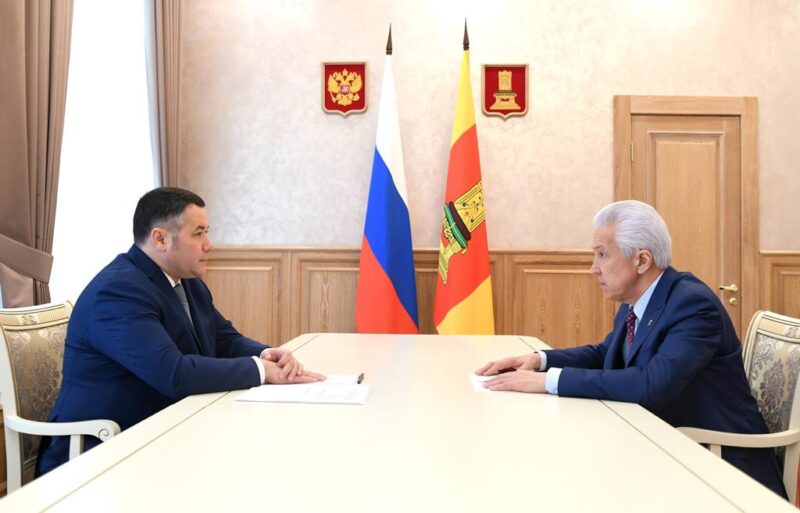 Игорь Руденя и Владимир Васильев обсудили вопросы развития Тверской области