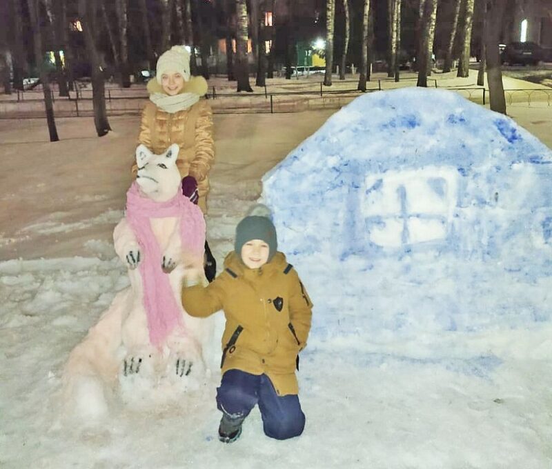 112 снеговиков слепили жители Конаково для участия в конкурсе