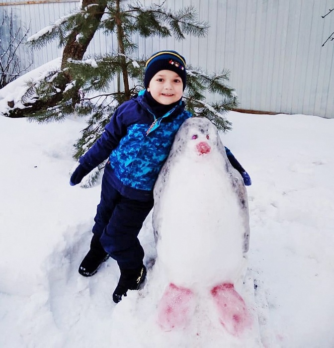 112 снеговиков слепили жители Конаково для участия в конкурсе