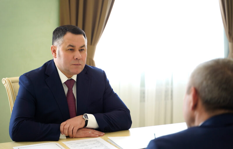 В Тверской области прошла рабочая встреча главы Калязинского района и губернатора Игоря Рудени Губернатор посетил с рабочим визитом Калязин