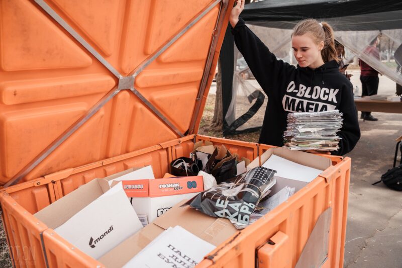 На очередном «Экомарафоне» в ТвГТУ собрали больше тонны макулатуры