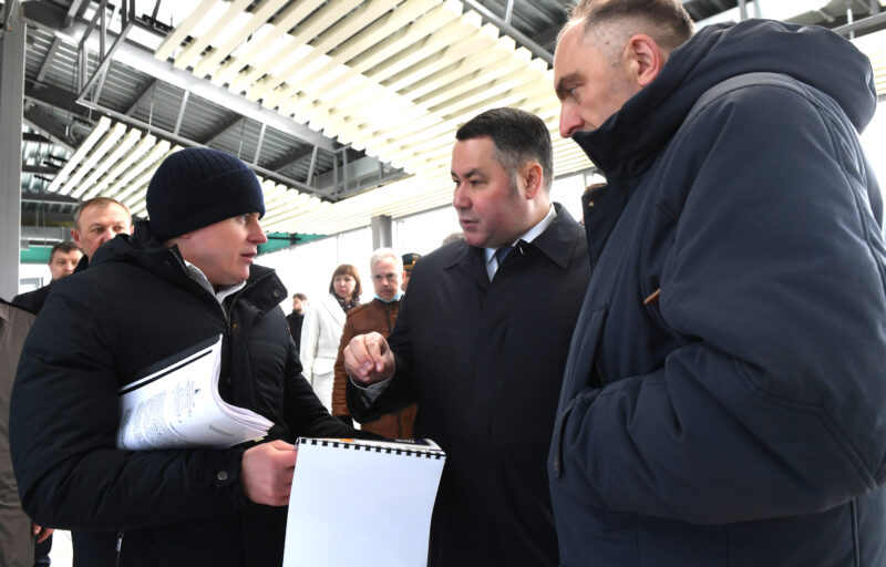 Губернатор оценил уровень готовности к открытию новой железнодорожной станции "Ржевский мемориал"
