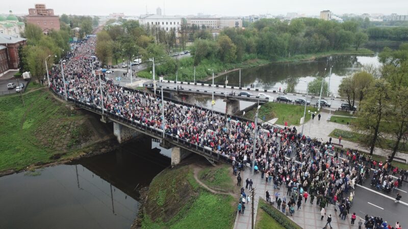 "Бессмертный полк": как проходила самая массовая акция Дня Победы в Твери