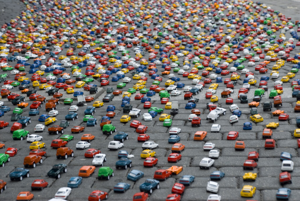 Ремонт дороги в Твери стал причиной огромной пробки