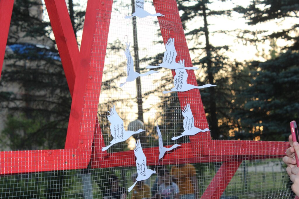 В Нелидовском ГО прошла акция "Журавли нашей памяти"