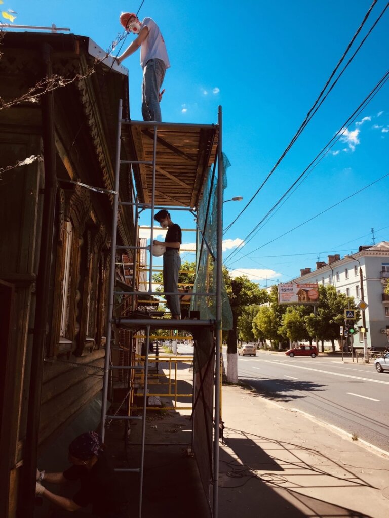 Команда тверского Том Сойер Феста продолжает реставрировать дом в центре города