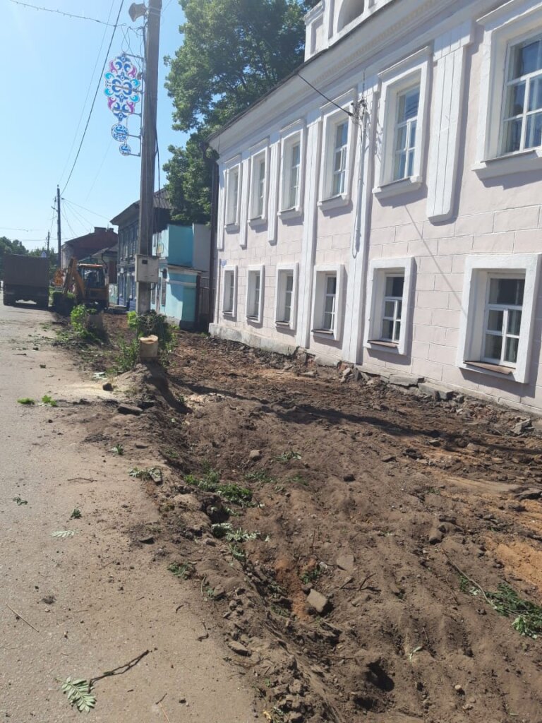 В Тверской области начали ремонт на улице Советской
