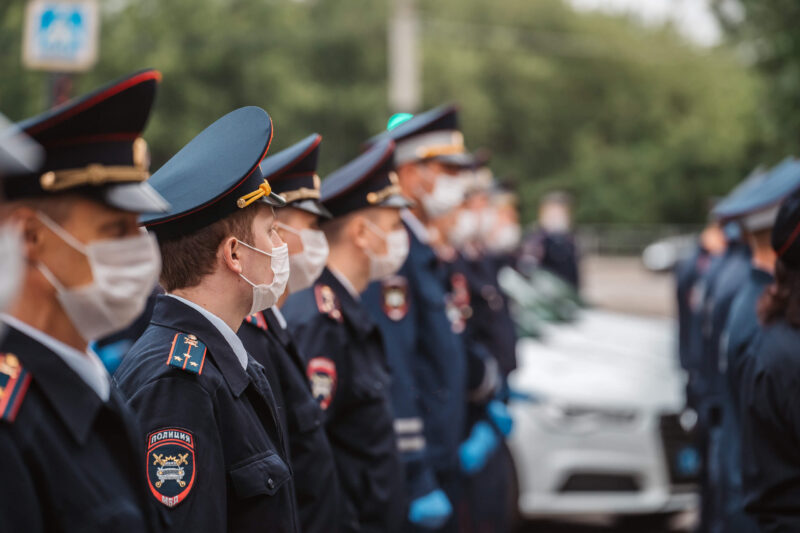 Игорь Руденя и Владимир Васильев приняли участие в торжественном мероприятии в честь 85-летия создания ГИБДД