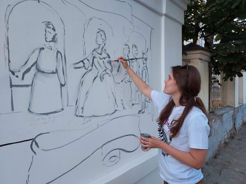 Историческое граффити на Студенческом переулке станет новой достопримечательностью Твери