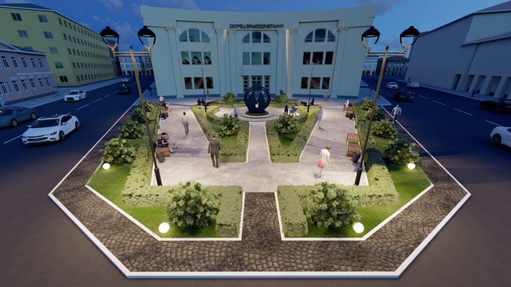 Благоустройство сквера у нового тверского Дворца бракосочетаний обойдется в 9,5 миллионов рублей Благоустройство сквера у нового тверского Дворца бракосочетаний обойдется в 9,5 миллионов рублей
