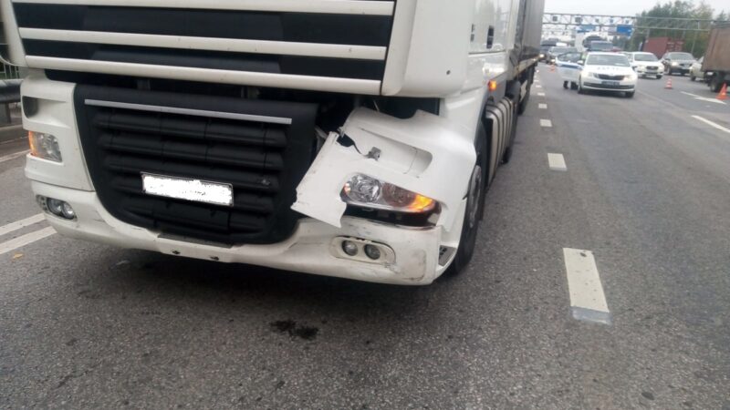 В Тверской области на трассе М-10 столкнулись фура и легковушка