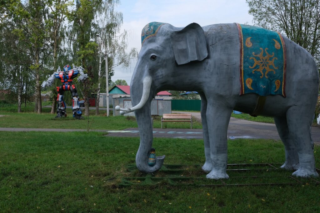 В Тверской области у четырёхметрового слона появилось имя