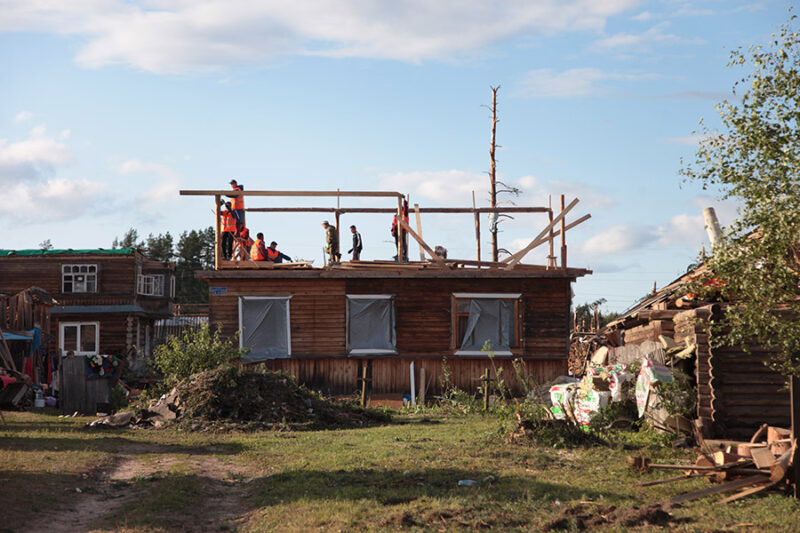 В Андреаполе продолжаются восстановительные работы