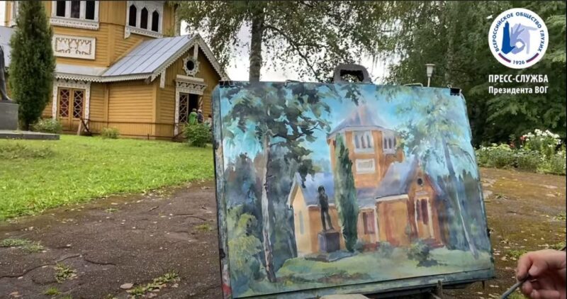 На Академической даче под Вышним Волочком завершился пленэр художников