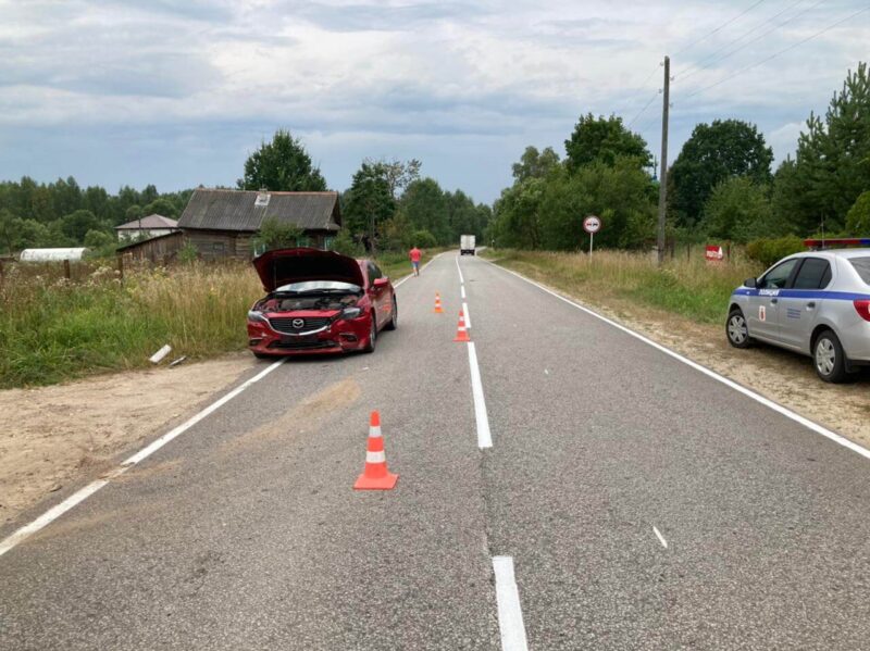 Два японских автомобиля столкнулись в Кимрском районе