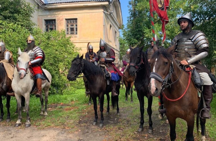 Конная дружина Александра Невского побывала в Торжке