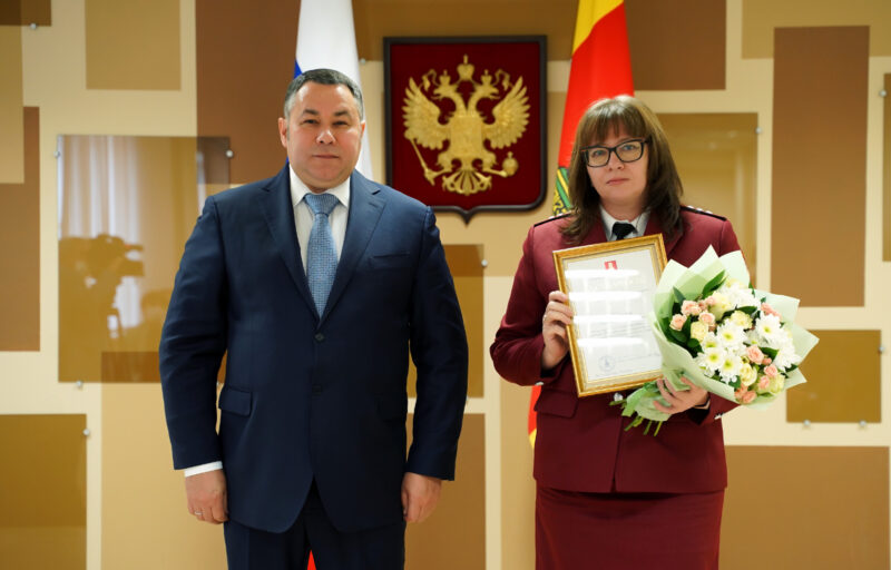 Игорь Руденя вручил награды сотрудникам Управления Роспотребнадзора по Тверской области