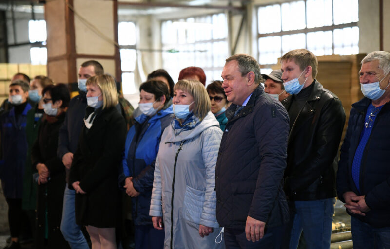 Игорь Руденя и Владимир Васильев посетили Нелидовский ДОК