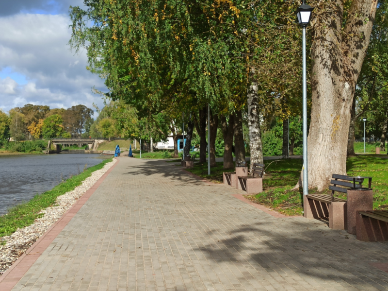 Вышний Волочёк готов похвастаться новой и современной набережной