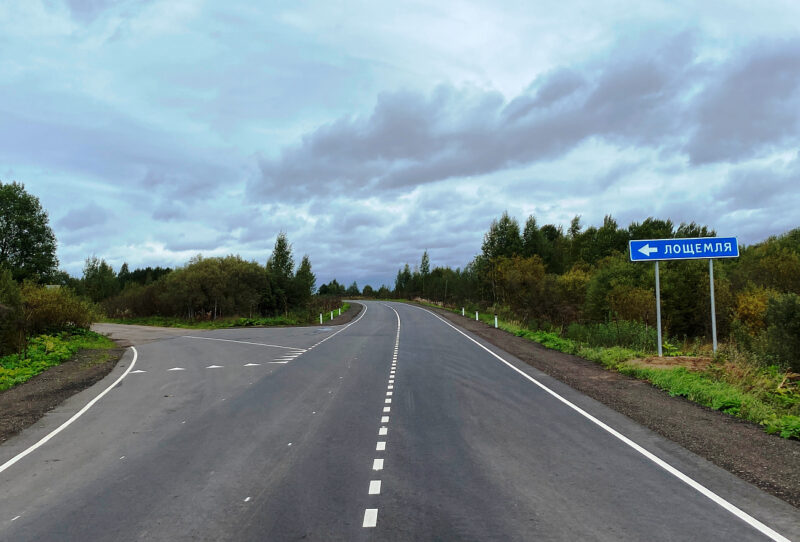 В Максатихинском районе отремонтирован участок автодороги, соединяющей Тверскую и Новгородскую области