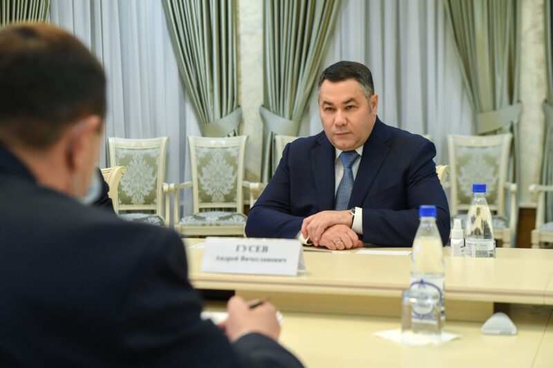 Игорь Руденя провел встречу с главой Сонковского района