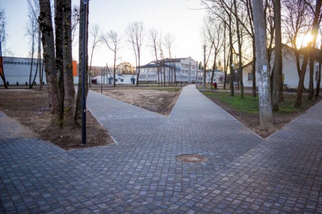 В Лихославльском районе продолжается благоустройство парковых зон