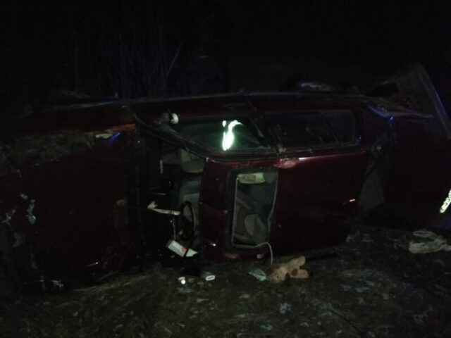В Тверской области иномарка вылетела в кювет и перевернулась
