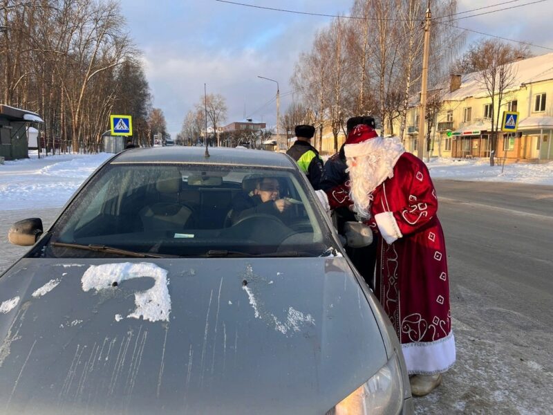 В городе Нелидово прошла акция «Полицейский Дед Мороз»