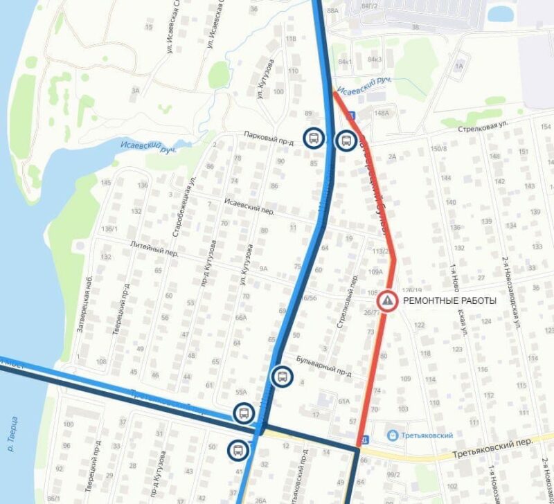 В Твери продлили сроки ограничения движения в Затверечье