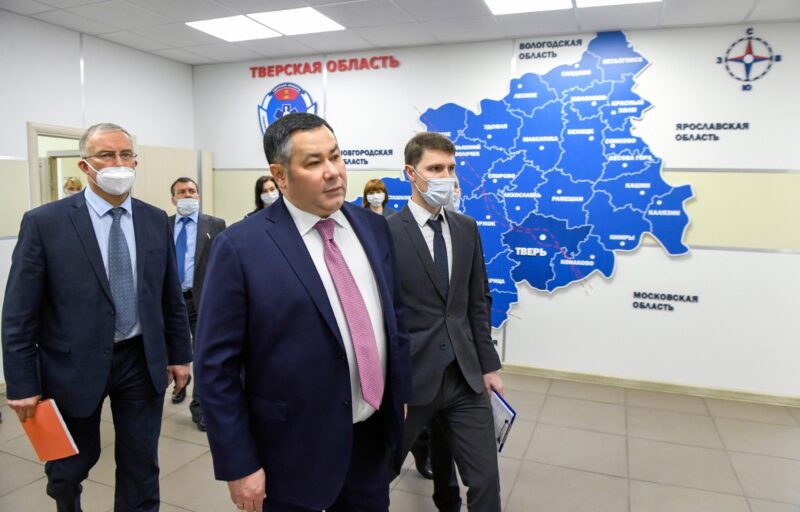 В ситуационно-аналитическом центре «122» Игорь Руденя провел совещание по вопросам работы службы