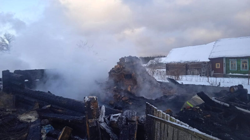 Пожилая жительница Тверской области сгорела в собственном доме