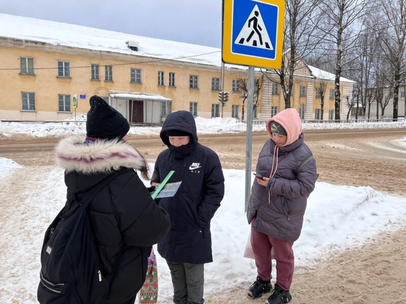В городе Нелидово прошла профилактическая акция «Стань заметней на дороге!»