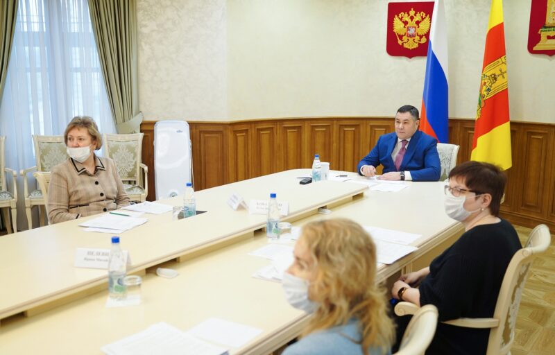 Глава региона Игорь Руденя провёл встречу с активистами высших учебных заведений Тверской области