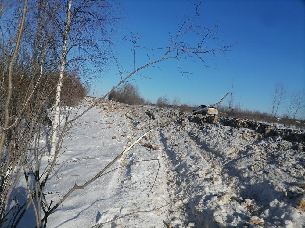 В Тверской области молодой водитель уехал в кювет