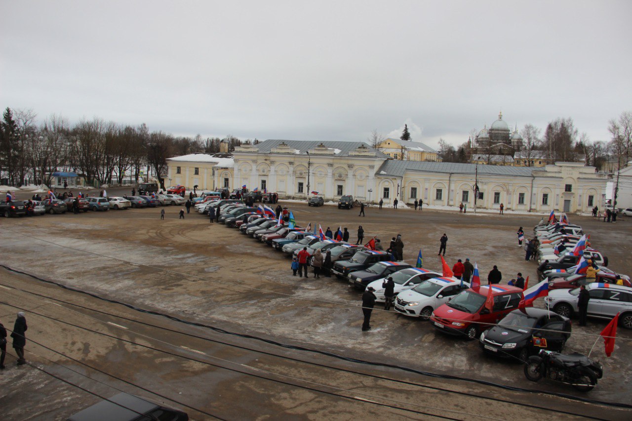 В Тверской области прошли автопробеги в поддержку спецоперации на Украине