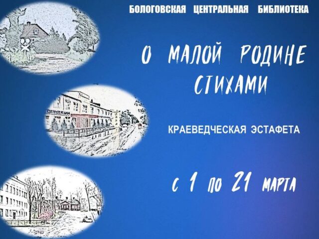 «О малой родине стихами» рассказали в Бологовской библиотеке «О малой родине стихами» рассказали в Бологовской библиотеке