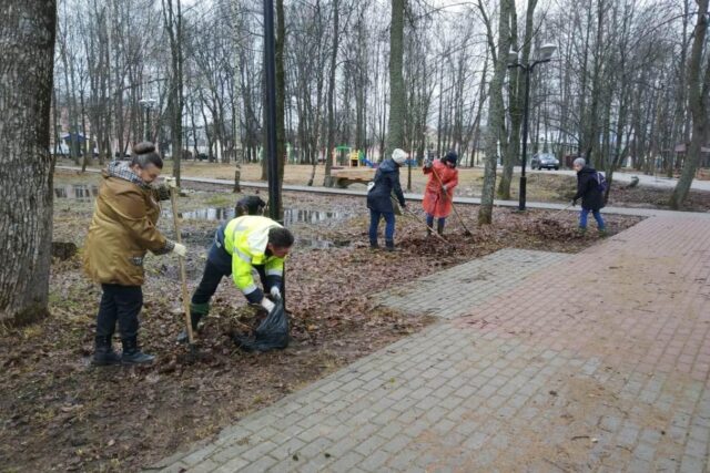 В городе Нелидово прошел субботник