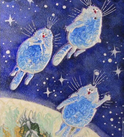 В тверском котокафе научат витражной росписи на чашках